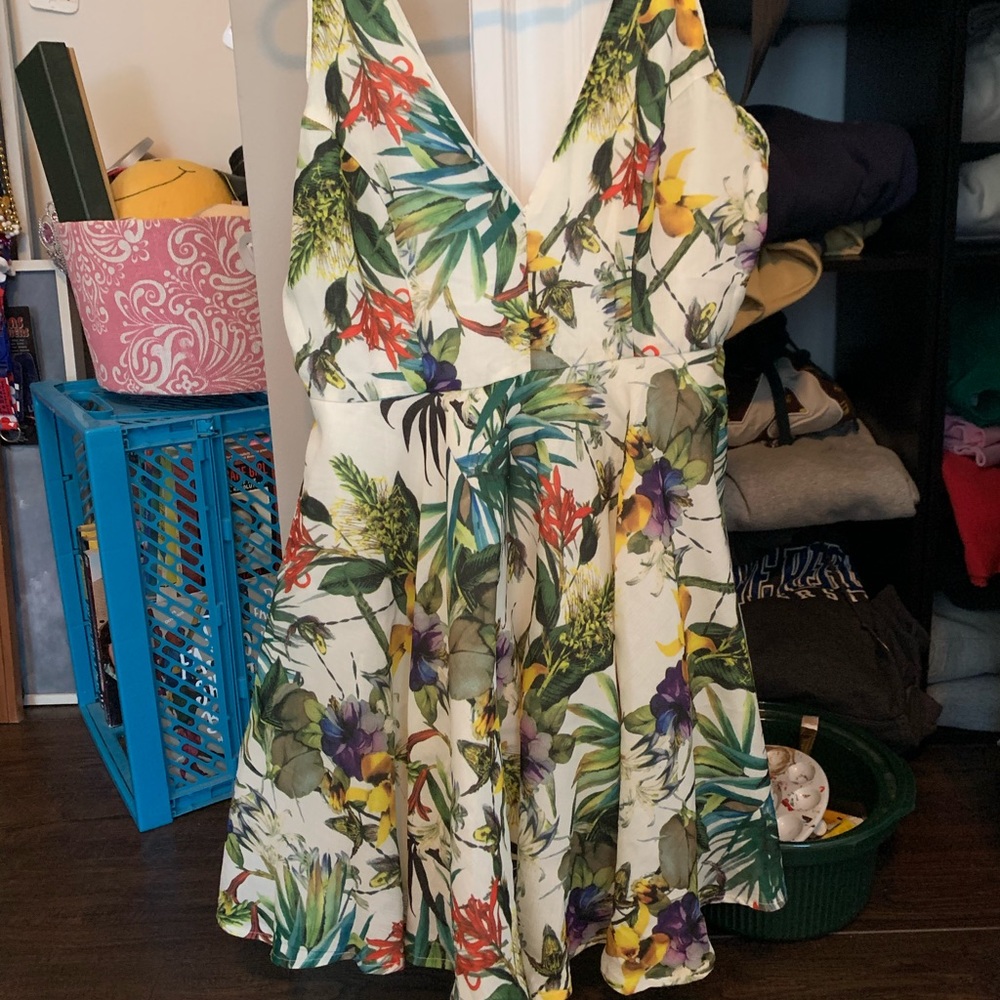 Floral a line dress